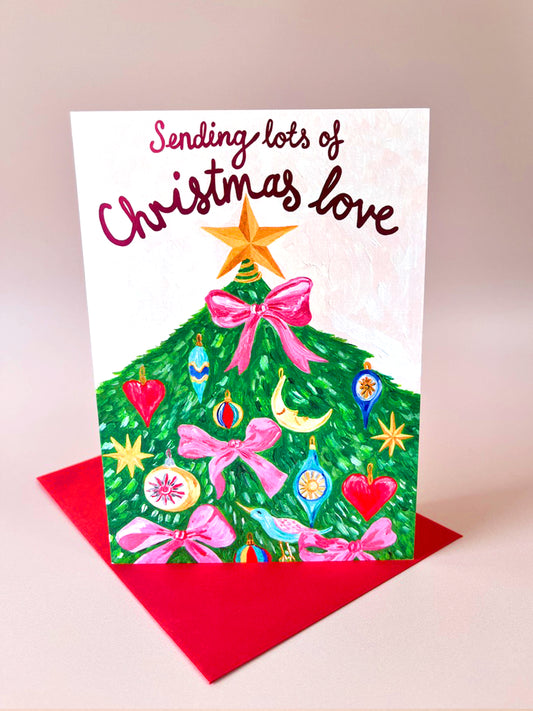 Sending Lots of Christmas Love Card