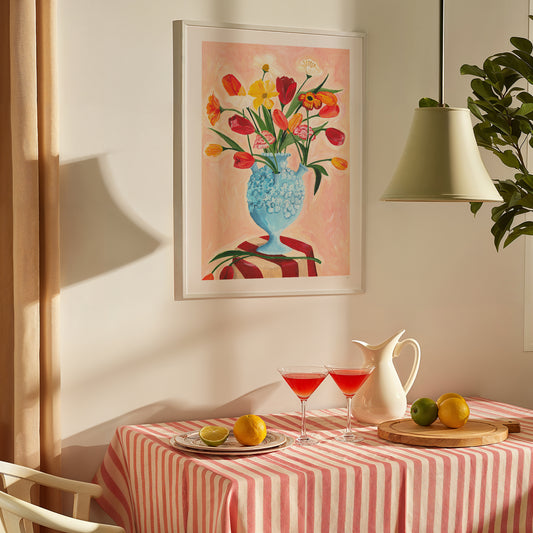 Poppies and Tulips Print