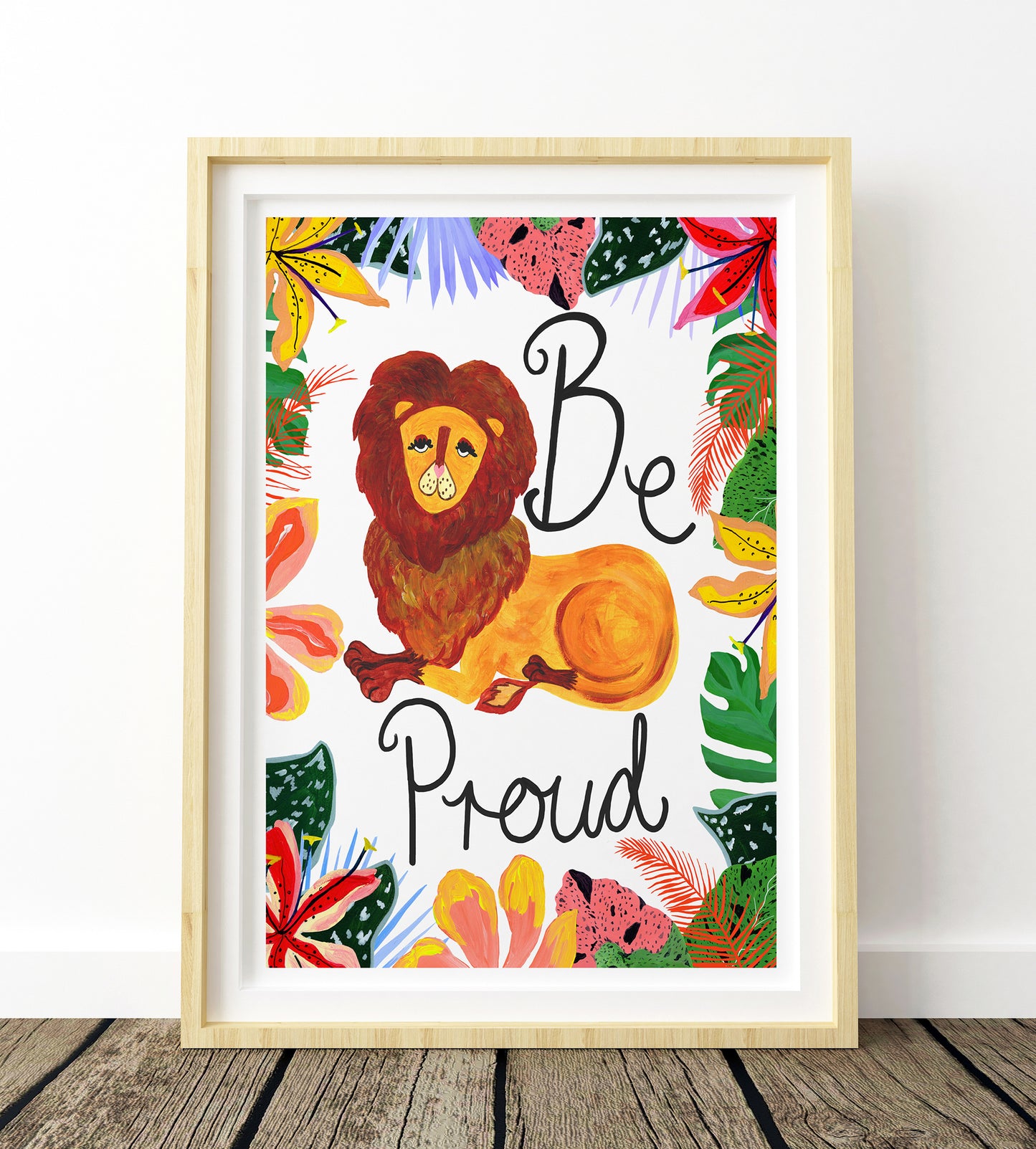 Be Proud Lion Safari Animal Print