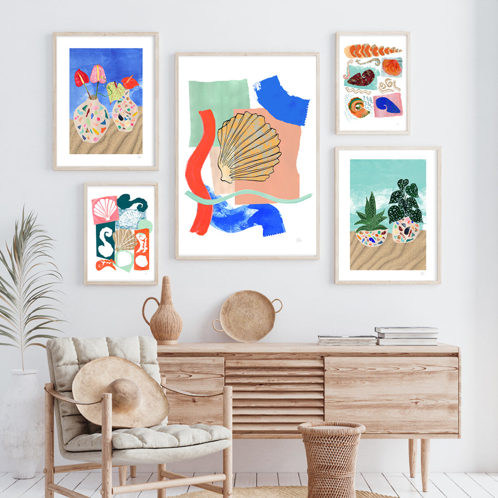 Shell Collage Print
