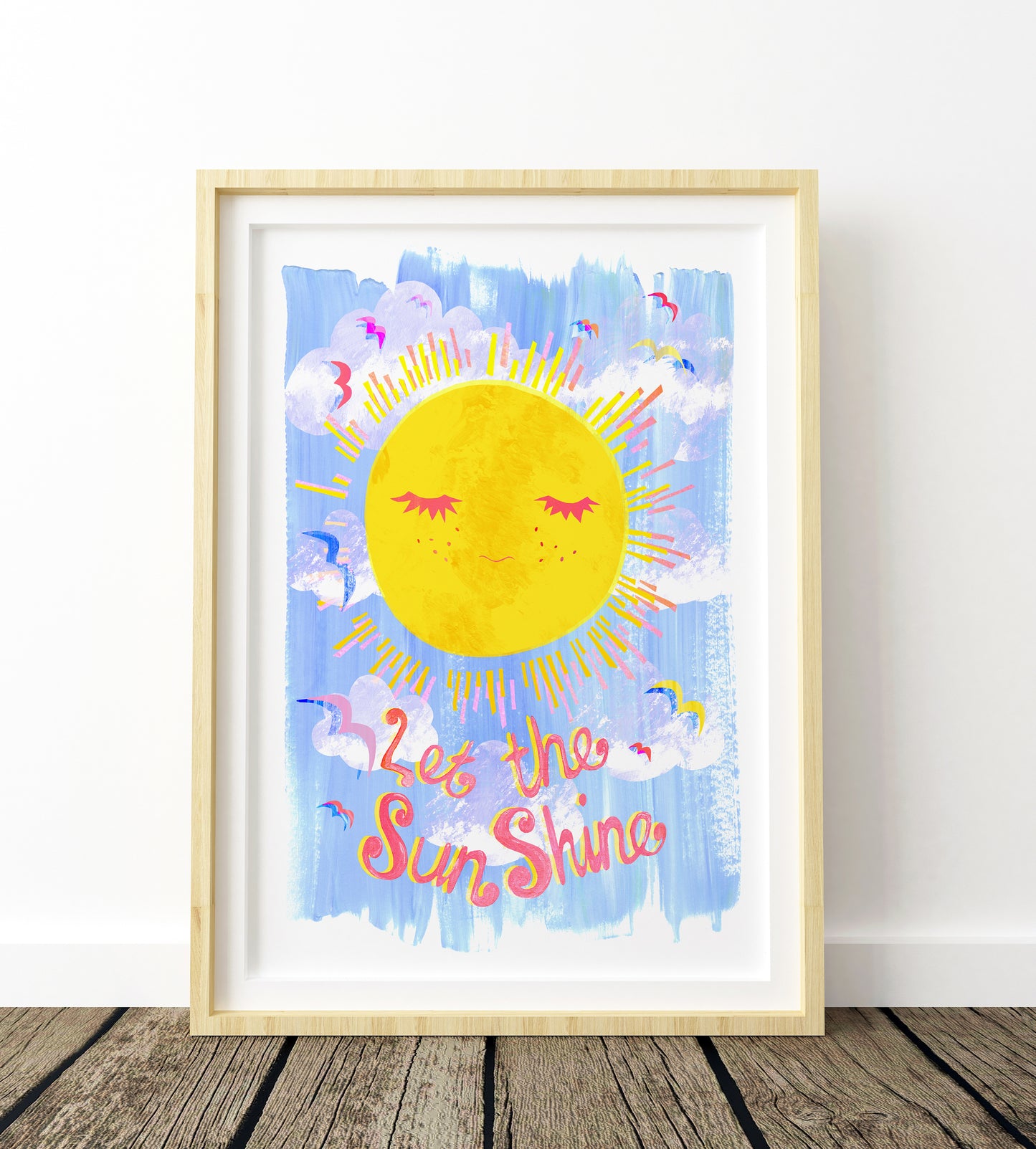 Colourful Nursery Sun painting