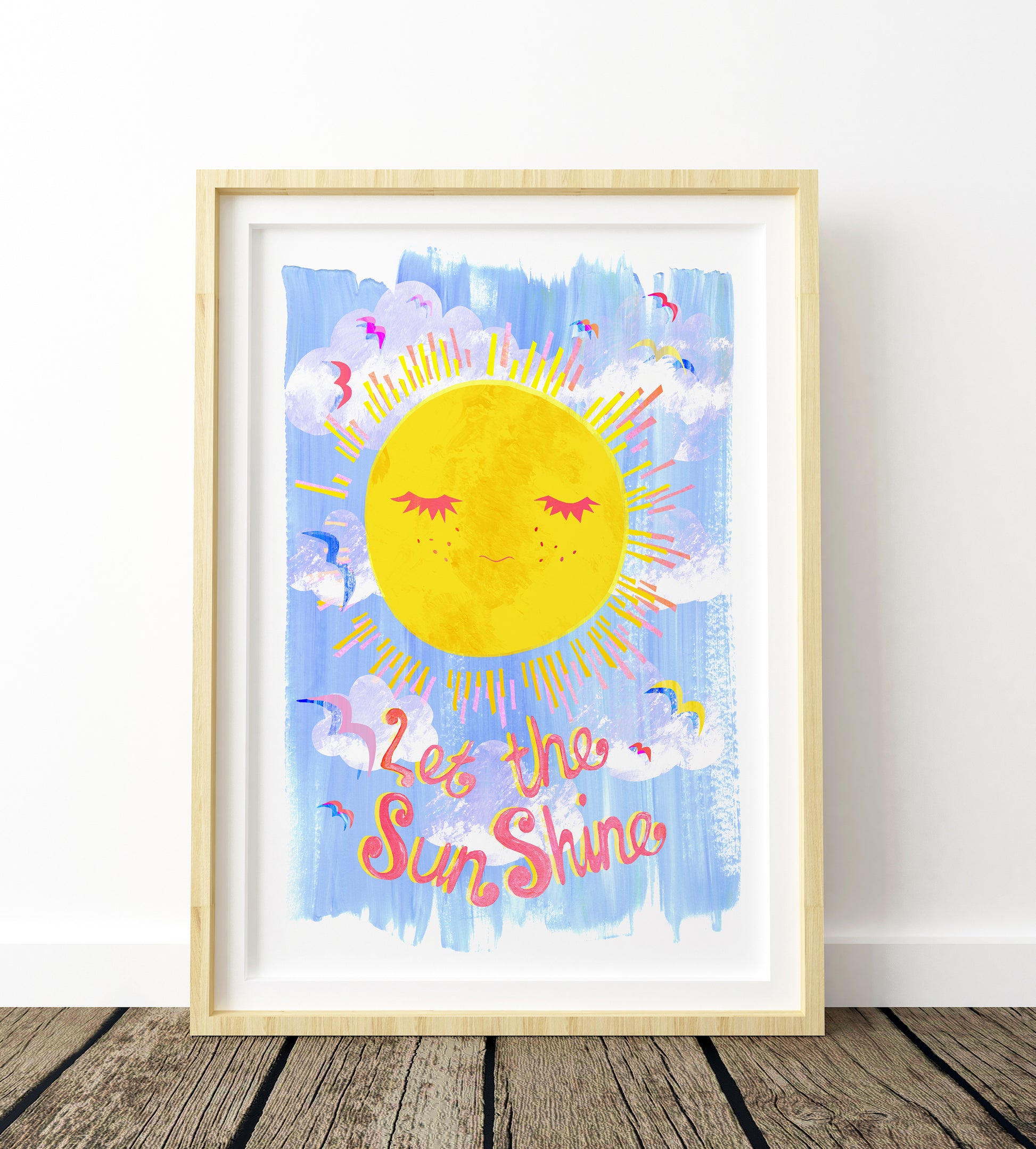 Colourful Nursery Sun painting