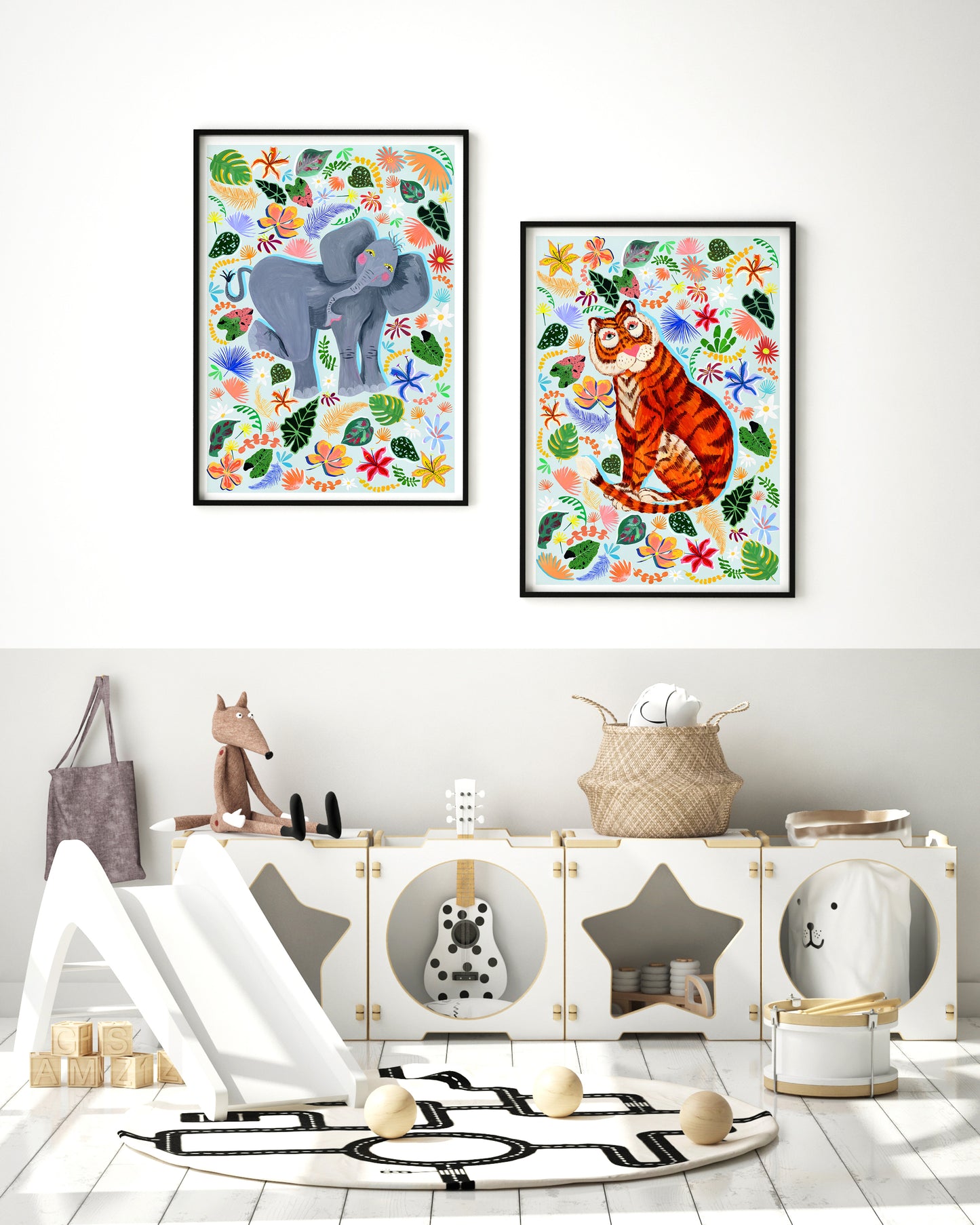 Tiger Safari Animal Art Print