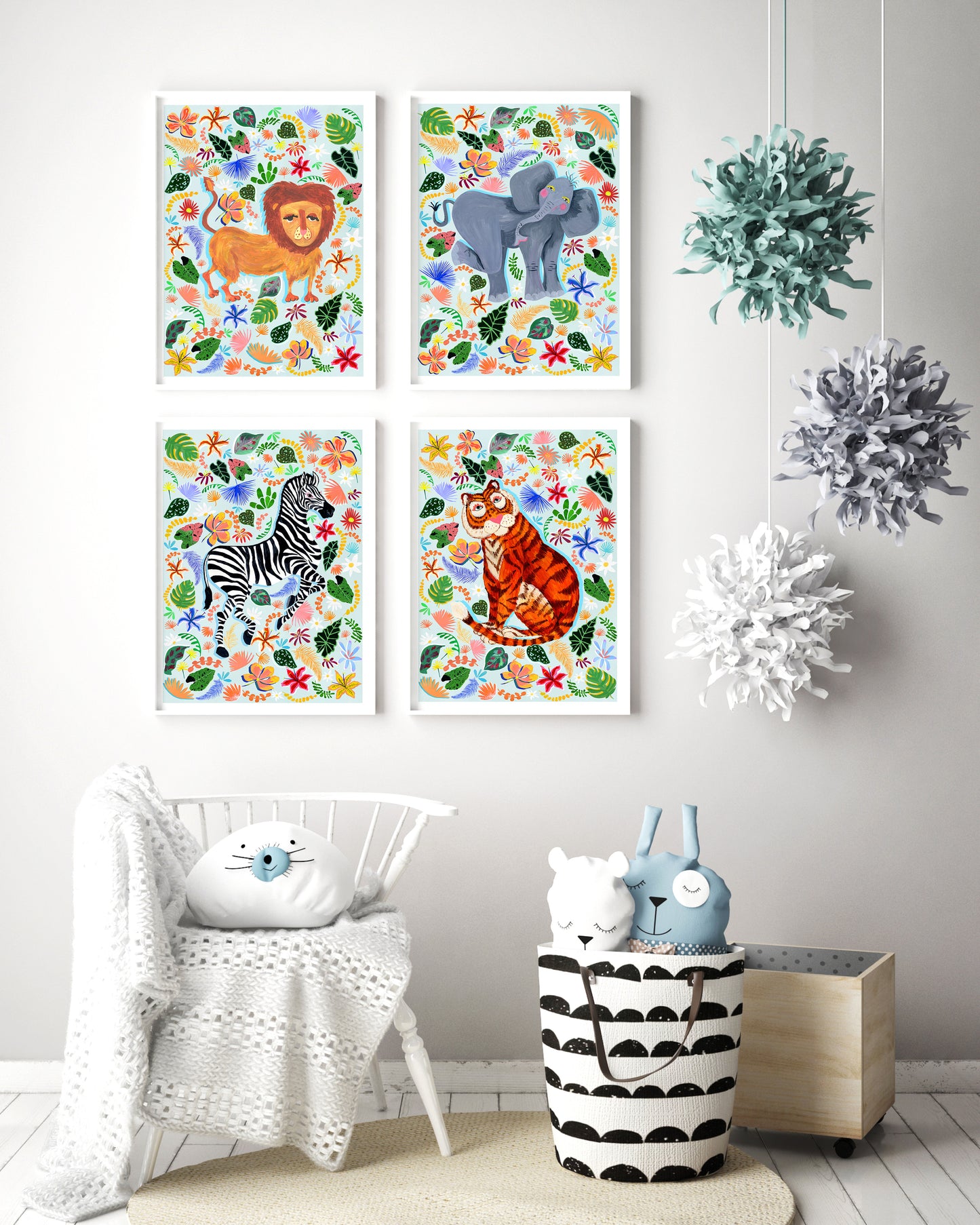 Zebra Safari Animal Art Print