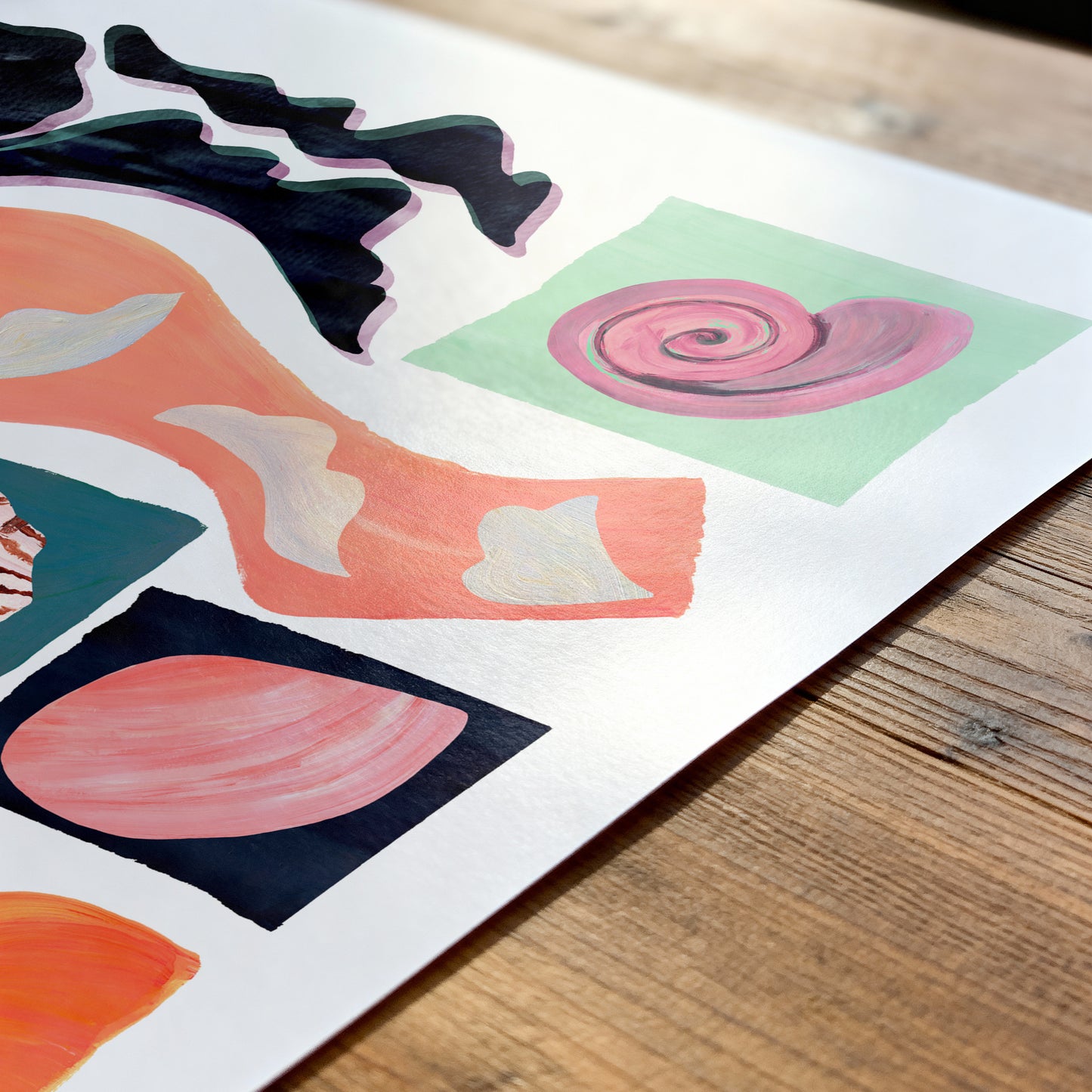 Shell Collection Abstract Print