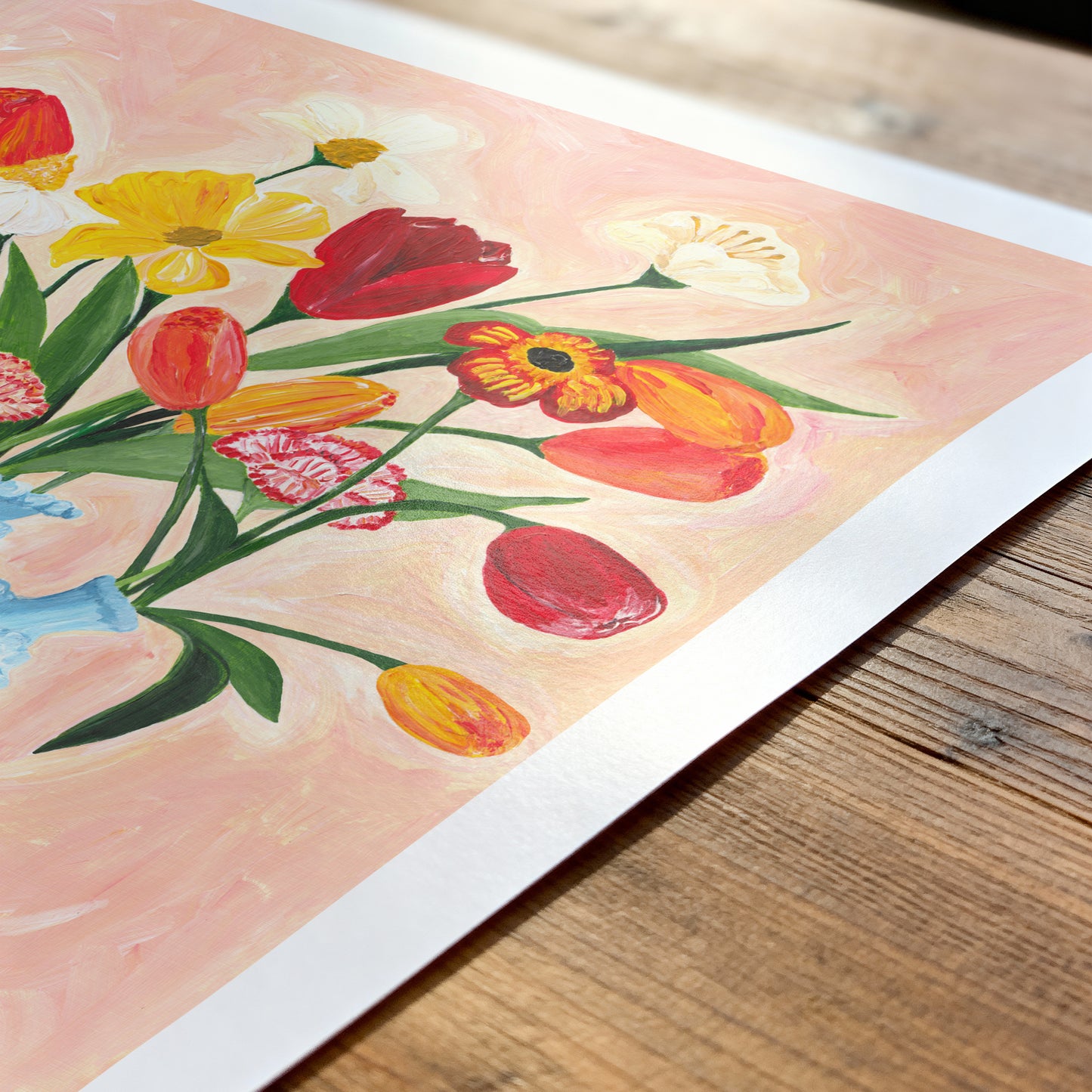 Poppies and Tulips Print