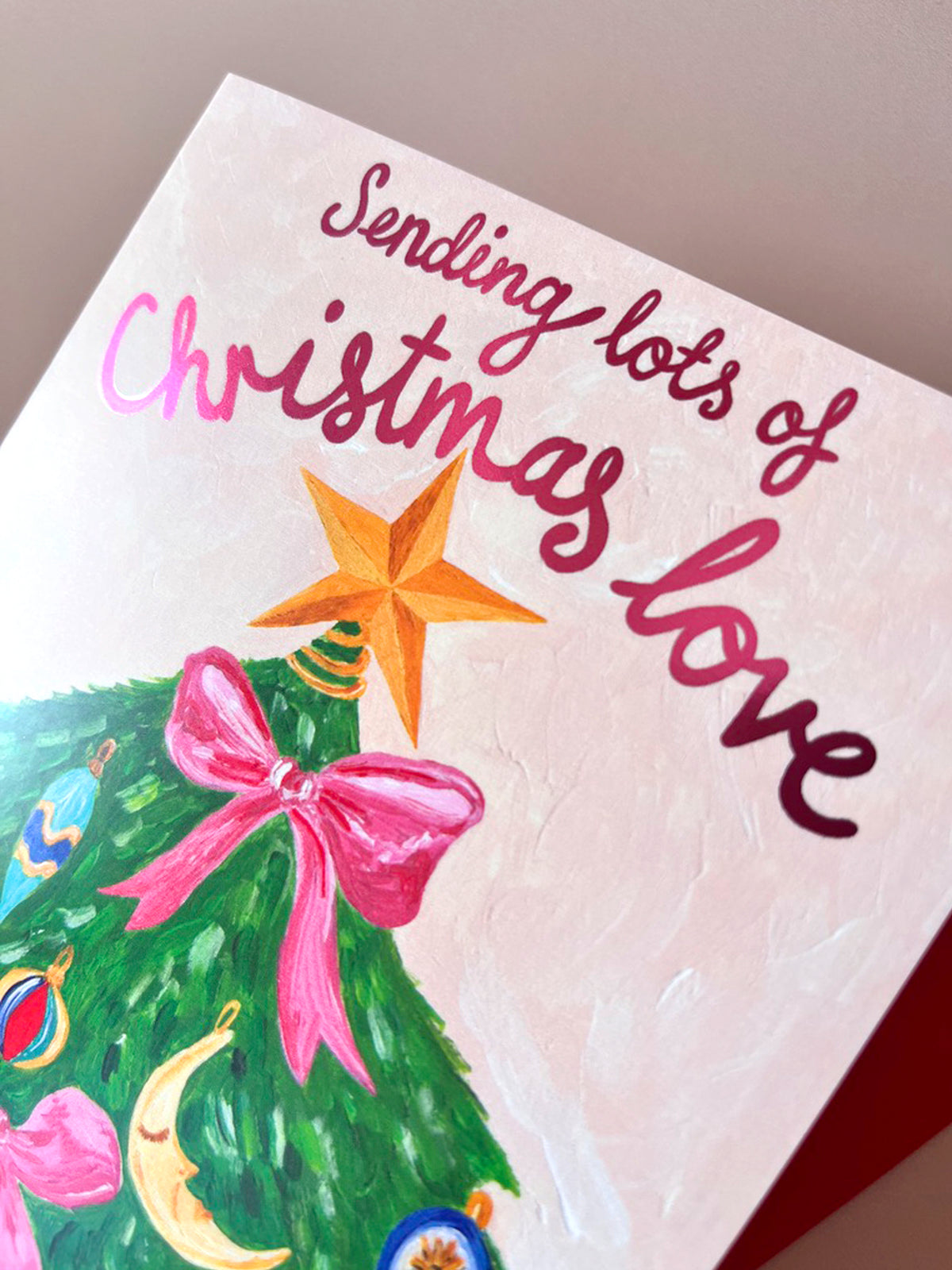 Sending Lots of Christmas Love Card