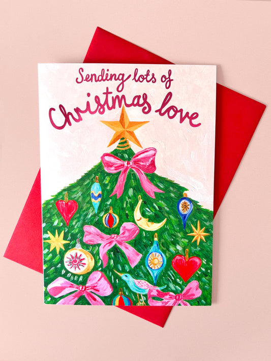 Sending Lots of Christmas Love Card