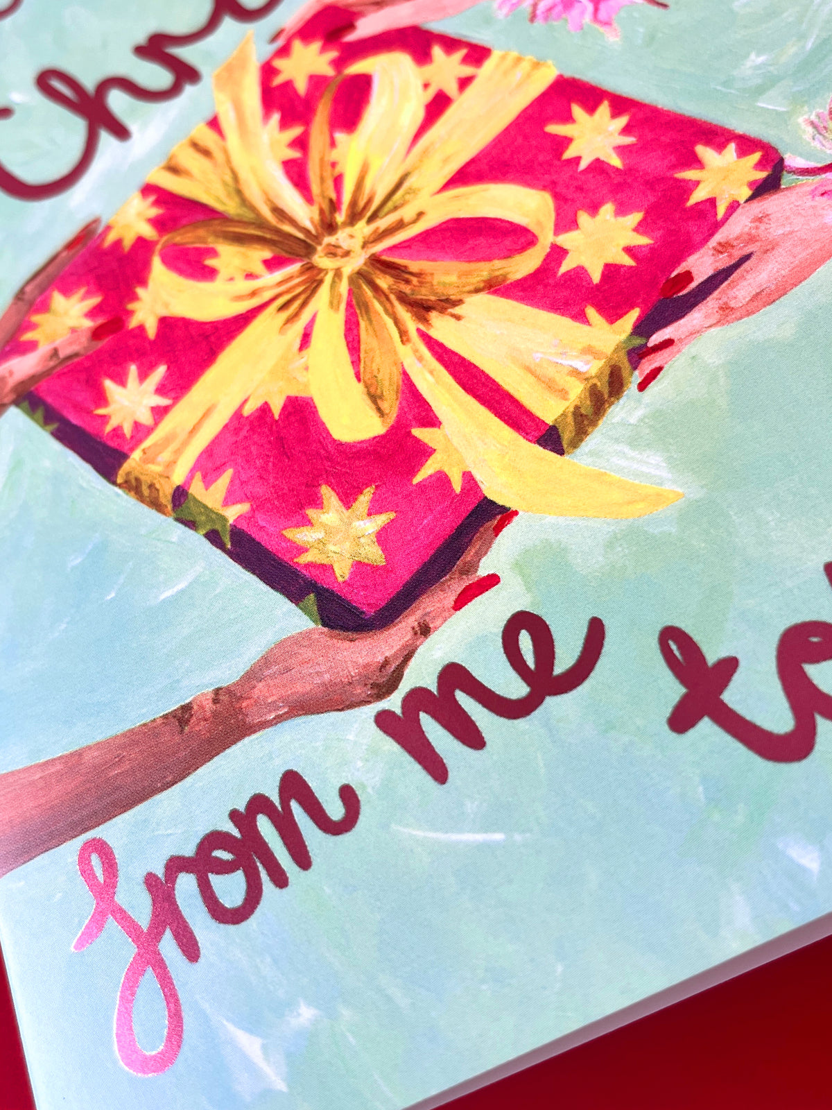 Merry Christmas From Me To You Card