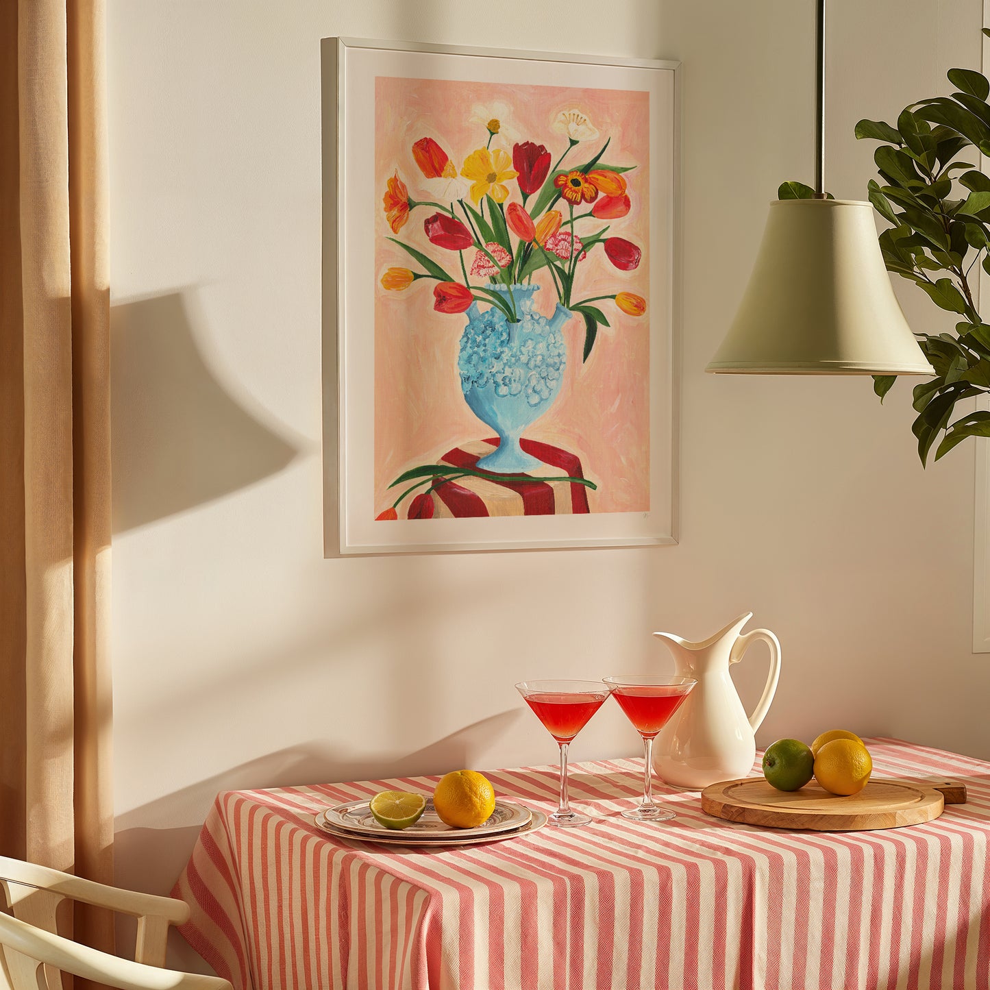 Poppies and Tulips Print