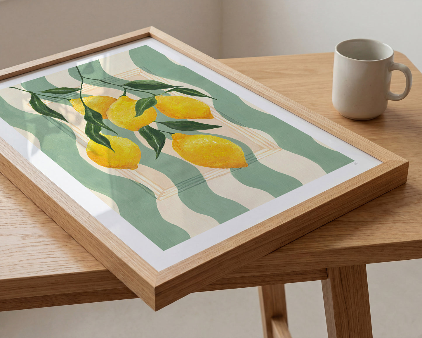 Leafy Lemons Kitchen Print