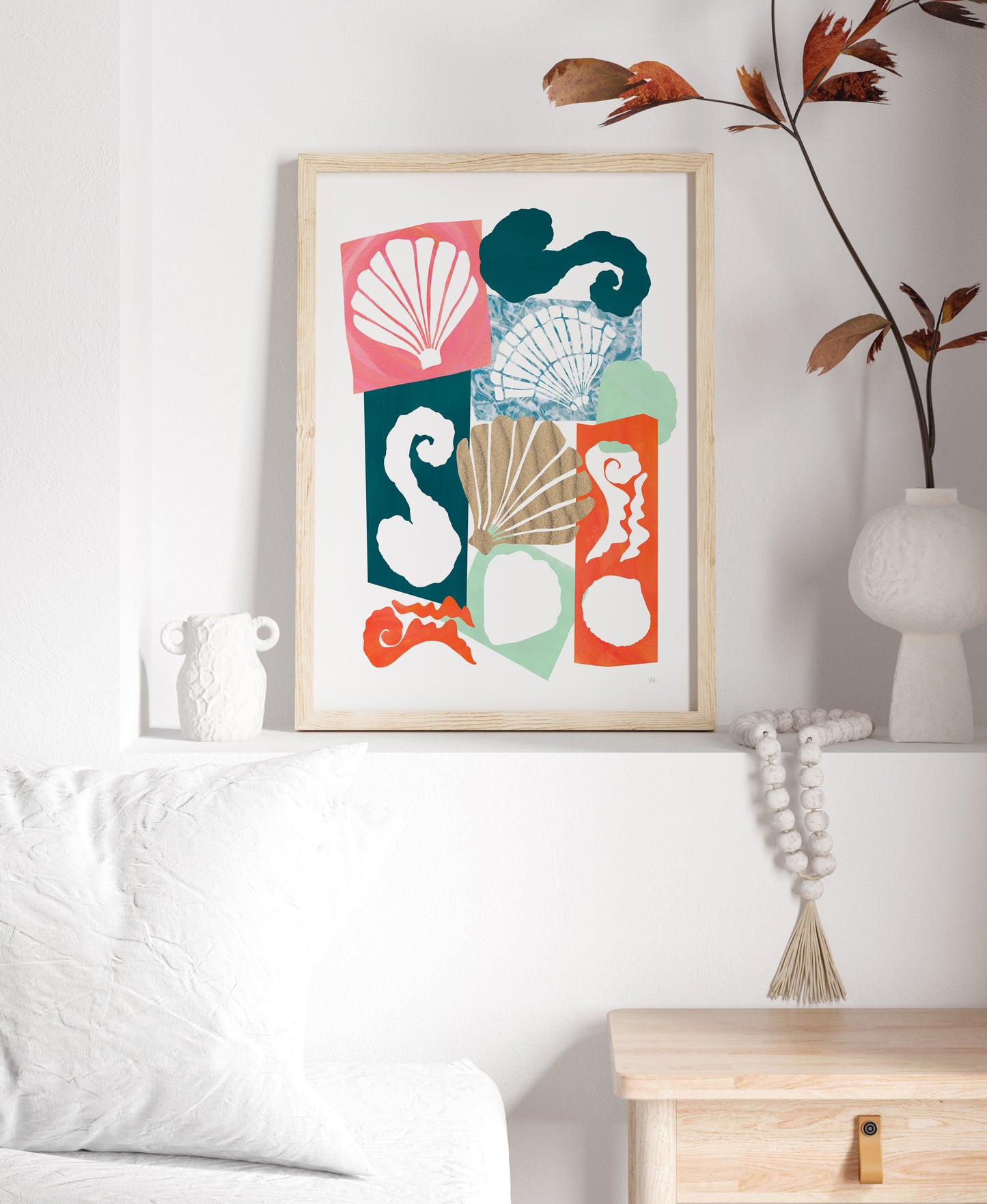 Shell Collage Print
